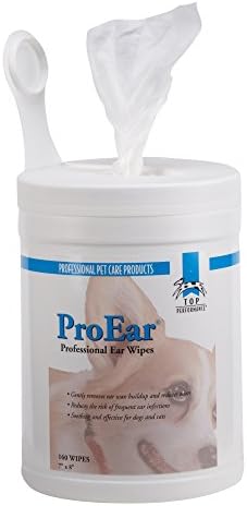 Висока производителност кърпички ProEar — Безопасни и ефективни кърпички за почистване на ушите на домашни любимци, 160 броя в опаковка