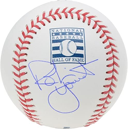 Бейзбол с логото на Залата на славата на Милуоки Брюэрз с автограф на Робин Янта - Бейзболни топки с автографи