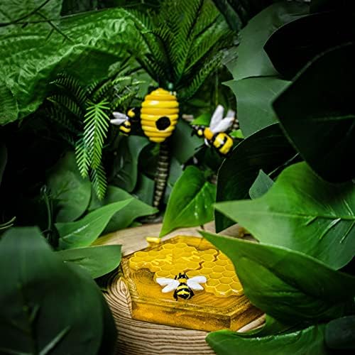 FUNSHOWCASE Honeybee Силиконова форма на Кошер Медоносните Пчелни Пити С Капкова Кант Рамка 12 Кухина за Леене смола на