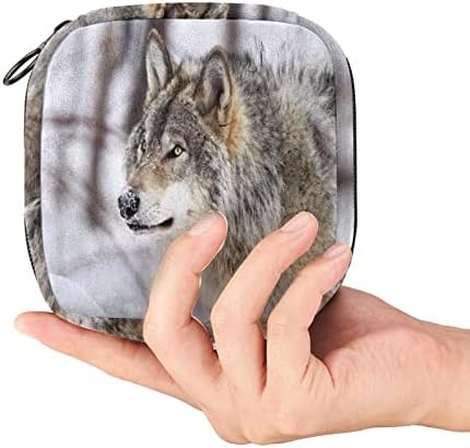 Чанта за съхранение на хигиенни кърпички, антични чанта, калъф за хигиенни тампони, малко косметичка с изображение на животното