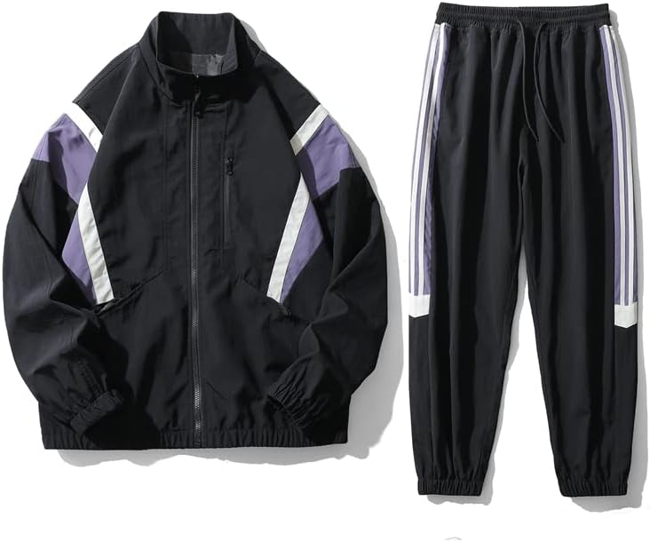 Мъжки Комплекти спортни облекла за всеки Ден, Пролетно-Есенни Ежедневни Спортни Костюми, Мъжки на 2 предмета с цип