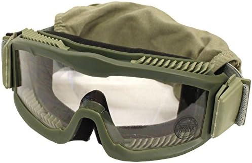 Защитни очила за тактически Еърсофт оръжия Lancer, изхвърлени в атмосферата, OD Green