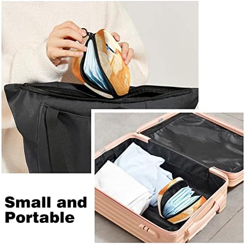 Чанта за съхранение на Хигиенни Кърпички ORYUEKAN, Преносими Торби за Многократна употреба, с цип за Менструални Комплект, Чанта за Съхранение