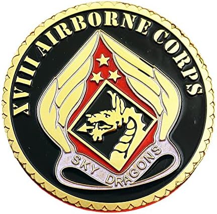 Министерството на Сухопътните войски на Съединените Щати на Америка на XVIII Въздушно-десантен корпус от Позлатена Сувенирни монети