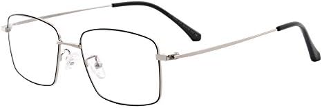 Слънчеви очила с защита от синя светлина MEDOLONG Без главоболие В метална рамка-ANB19045 (C4, демонстрация на обектива)