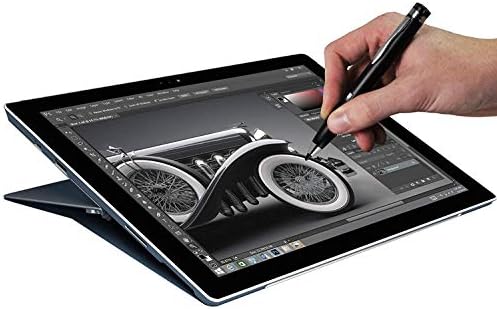 Активен цифров стилус Broonel Black Mini Fine Point, съвместим с лаптоп-трансформером HP Envy x360 13-ar0001na с 13,3-инчов