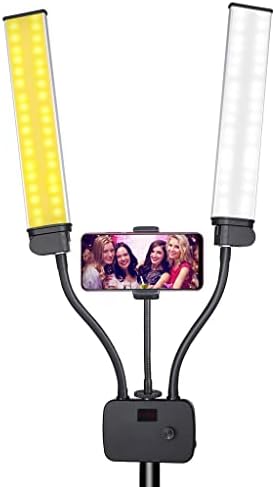 Led лампа-пръчка с поставка, в два цвята, С лампа До 3200–До 5600, Преносим Клиенти лампа за Снимки, YouTube, Студио, видео блог,