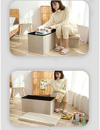 GANFANREN Многофункционална Кутия за съхранение на Столче е Иновативен Разтегателен Столче За Съхранение на Скамеечка за Краката,