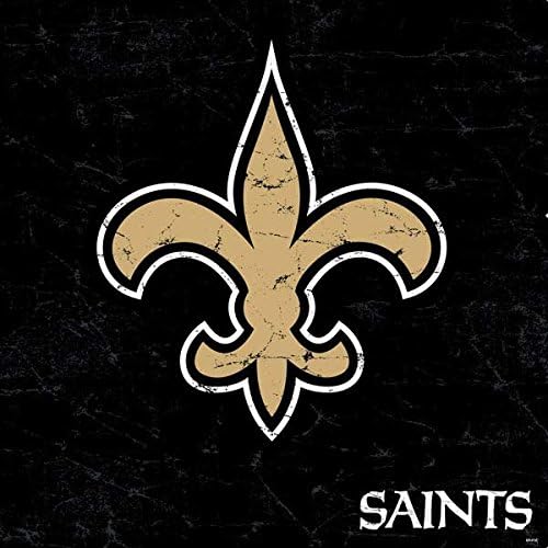Игри кожата Skinit Decal, Съвместим с PS4 Тънък Пакет - Официално Лицензиран дизайн NFL New Orleans Saints Distressed
