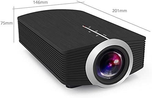 XDCHLK YG500/YG510 Мини проектор с поддръжка на 1080P 1800 лумена Преносим LCD led проектор За домашно кино с USB в прожектор Бас говорител (Размери: YG510)