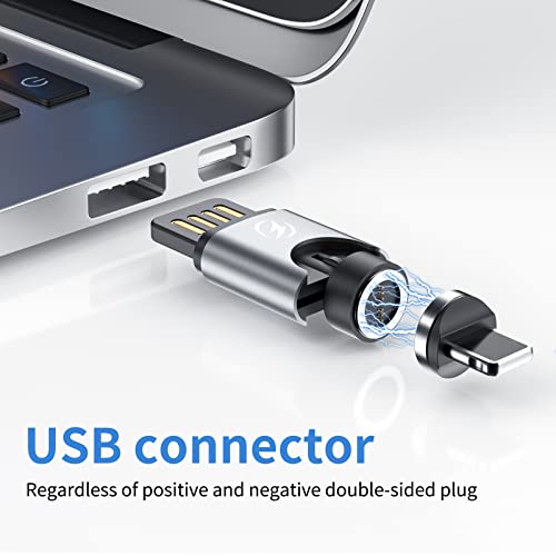 seynli (3 опаковки) на Магнитното USB-зарядно устройство 3 в 1, безжична, USB-кабел за зареждане, което е съвместимо с вашия