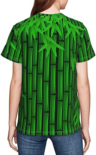 Новост, Къса Тениска в китайски стил Bamboo Botanical Branch Tropical Forest за Момчета и Момичета