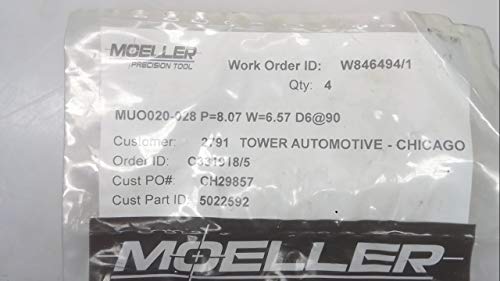 Точност инструмент Moeller Muo020-028 P = 8,07 W = 6,57 D6 при 90 опаковки по 4 броя, Muo020-028 P = 8,07 W = 6,57 D6 при 90 опаковки