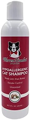 Хипоалергичен шампоан и балсам за котки Warren London | Ваната за котки с масло от шеа за хидратиране на Суха кожа | Шампоан за пърхот
