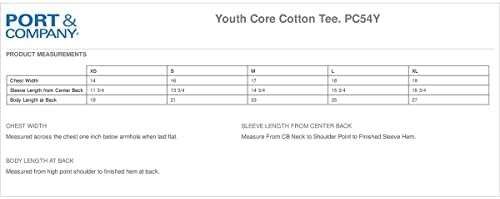 Тениска за момчета Port & Company от памук, с тегло 54 грама