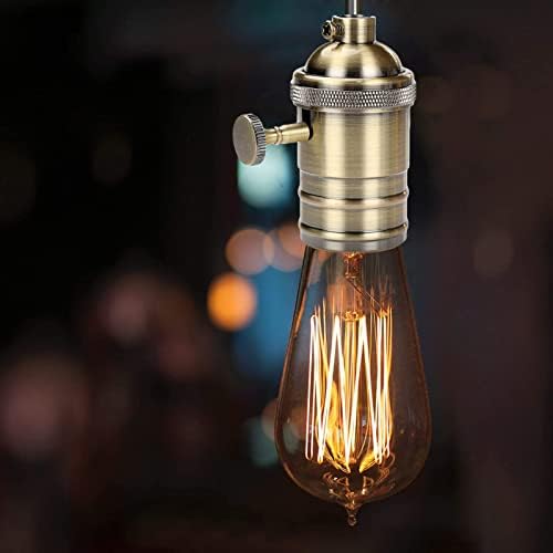2 Опаковки Лампи Edison E27 в Ретро стил, Ретро Окачен лампата на Едисон, Основният Изход, Окачен Тавана лампа, Държач за кафе,