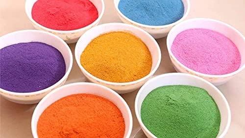 Бутилка с цветен прах Rangoli | за Боядисана Rangoli | Rangoli Color Powder Rang за Дивали, Navratri, Pongal Пуджа Мандир