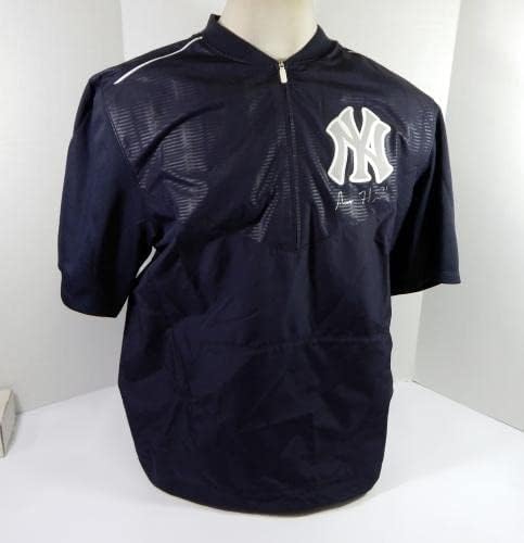 2017 г. Ню Йорк Янкис Аарон Хикс №31 Пусна яке с надпис на BP и 8 - Ю футболками MLB, Използвани в игрите