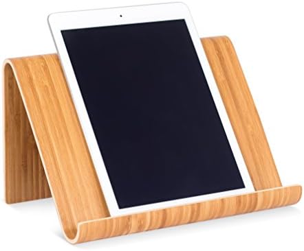 Държач и поставка за таблет Sofia + Sam от бамбук - Естествено дърво - Идеален за iPad, Surface и т.н. - Електронни книги за четене
