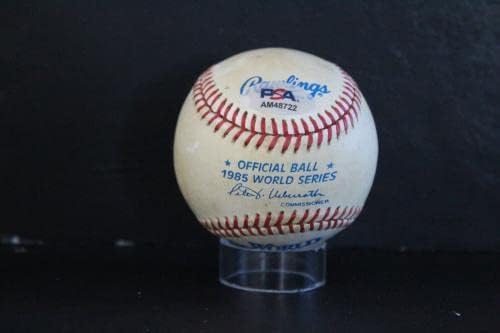 Джордж Брет подписа Автограф на Световните серии по бейзбол 1985 година Auto PSA/DNA AM48722 - Бейзболни топки с Автографи