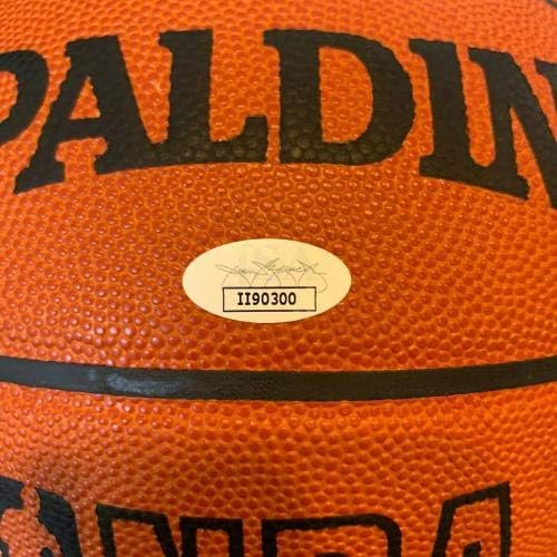 Рядко баскетболна топка с автограф на Джон Гавличека, подписан Spalding NBA Official Game Баскетбол С JSA COA - Баскетболни топки с автографи