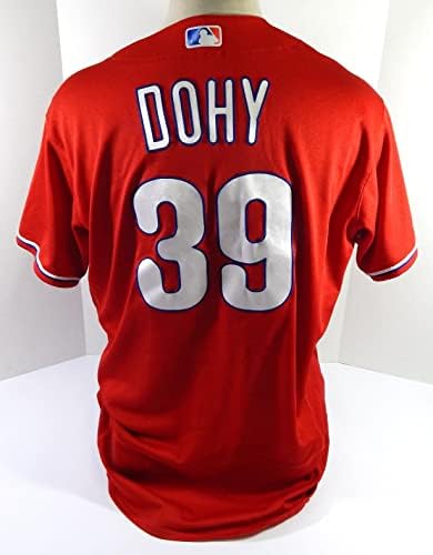 2020-22 Филаделфия Филис Кайл Доха #39 Използвана в играта Червена Риза Ext ST BP48 85 - Използваните в играта тениски MLB