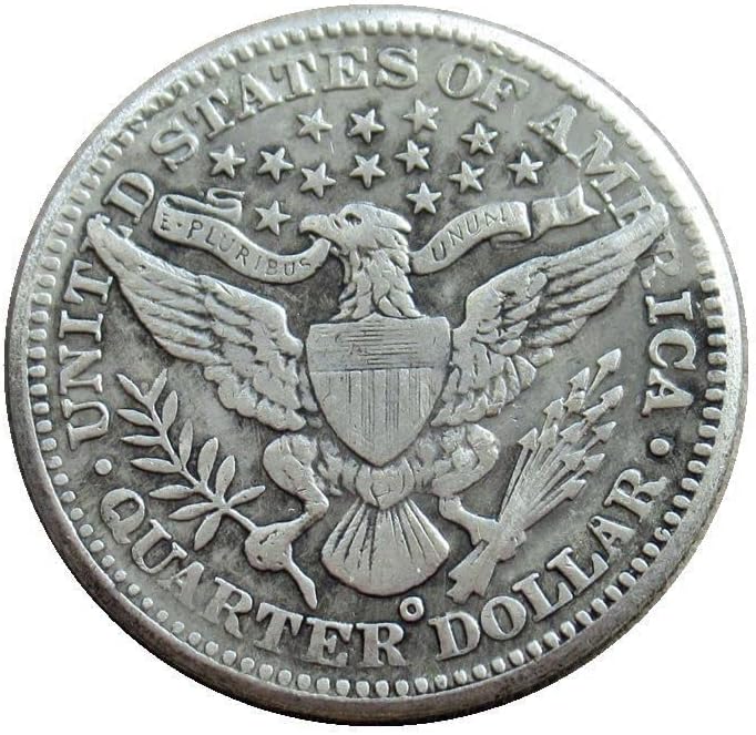 Американски Тримесечен Фризьор 1895 сребърно покритие Точно Копие на Възпоменателни монети