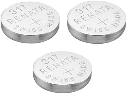 3 батерии за часовник Renata 317 от азотен сребро швейцарско производство от 1,5 (SR516SW