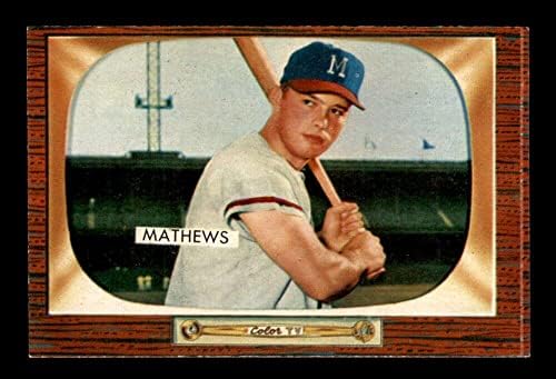 103 Еди Матюс КОПИТО - Бейзболни картички Боумена 1955 г. (Звезда), Нанесени NM - Бейзболни картички начинаещ