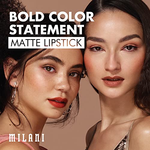 Матово червило Milani Bold Color Изявление Matte Lipstick - I Am Невероятния (0,14 грама) Веганская, Безмилостен червило смели