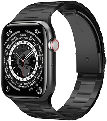 elago е Съвместим с каишка на Apple Watch 40 мм 41 мм 44 мм 45 мм, Метална каишка от премиум-клас, Регулируема каишка от Неръждаема