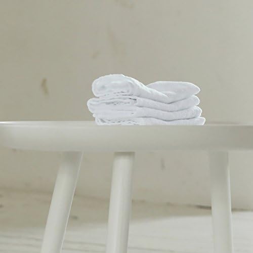 Кърпички за пране LinenMe x4 от лен, 12 от 12 Инча, Оптично Бял