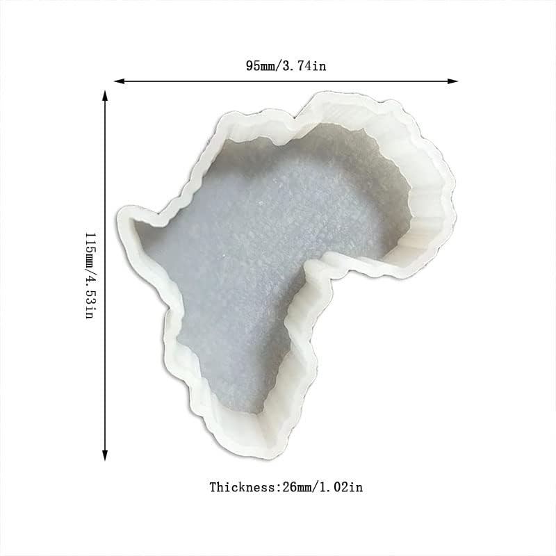 Duawenki Карта на Африка Форма на Автомобили Свежа Силиконова Форма за Направата на Сапуни, Ароматни Перли, Автомобили Прясна Свещ Окачване