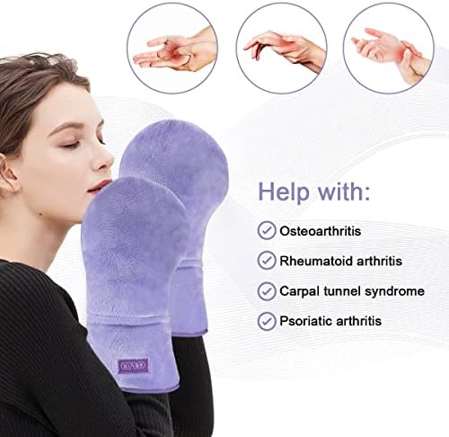 Отоплението в микровълнова фурна Ръкавици с един пръст REVIX за ръце и пръсти за облекчаване на болката при артрит, Уреди за ръце С топъл,