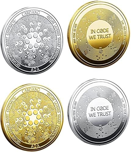 2 Любими монети Криптовалюты Ida Cardano | Защитен Коллекционный подарък | Virtual монета Възпоменателна монета | Чеканная