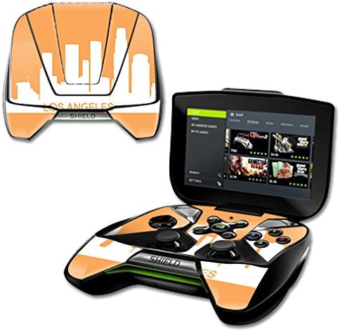 Корица MightySkins е Съвместим с NVIDIA Shield Portable – Лос Анджелис | Защитно, здрава и уникална Vinyl стикер | Лесно се нанася, се отстранява