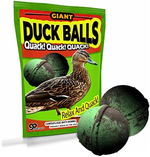 Комплект за приключения във вана с гигантски утиными топки - Забавен подарък за ловци - Подаръци за лов на патици за мъже - Пълнител