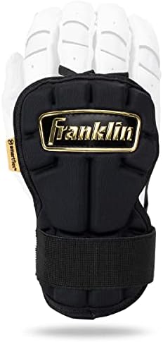 Бейзболна ръка Franklin Sports + Защита за китката - PRT LG Series Adult Hand + Защита за китката за отбивания - Защитна ръка, Щит за