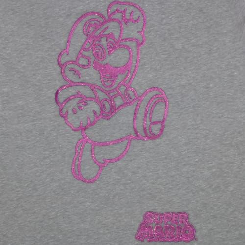 Тениски на Nintendo Super Mario за момичета в 2 опаковки, тениски Супер Марио и Принцеса Праскова за момичета в 2 опаковки