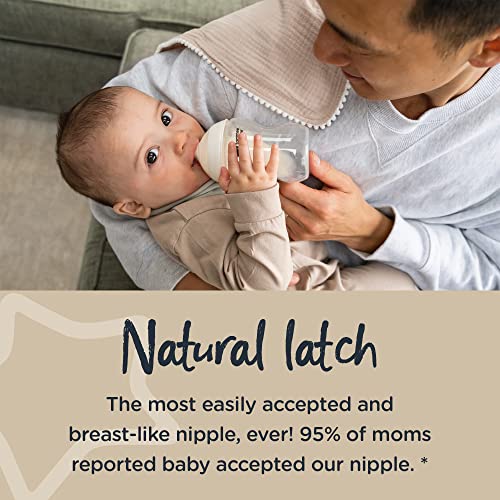 Детска бутилка Tommee Tippee Closer to Nature с соской-празна карта за новородени бебета от 0-2 месеца - 5 мл