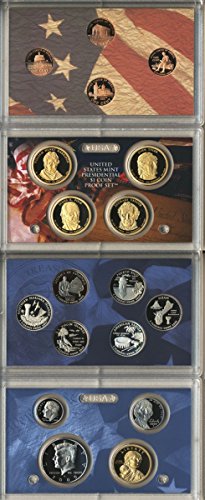 Монетен двор на САЩ на 2009 г., стартов комплект от 18 монети, покрити с обвивка, под формата На OGP Proof