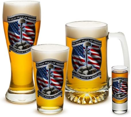 Пинтовые чаши ? Подаръци на Корпуса на морската пехота на САЩ за мъже или жени ? По-високата цена на стъклен съд за бира