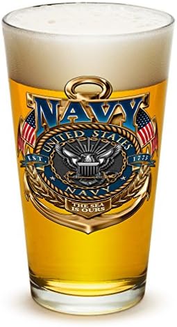 Пинтовые чаши ? Подаръци военноморските сили на САЩ ?Морето Ни - Коллекционный комплект от 4 теми (16 унция)