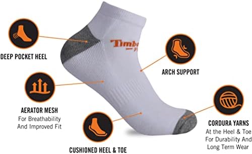 Мъжки чорапи Timberland PRO Performance с ниско деколте, в 6 опаковки