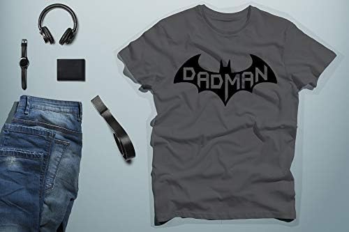 CBTWear Dadman - Забавно Мъжка тениска Премиум-клас Super Dadman Прилеп Hero