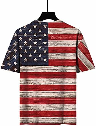 Тениска с Американския Флаг, Върховете на 4 юли, Дамски Ежедневни Ризи С Къс ръкав и Кръгло деколте, Патриотическая Тениска, Блуза,