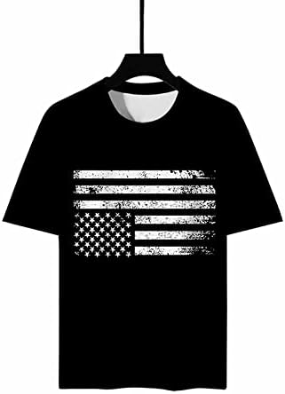Тениска с Американския Флаг, Върховете на 4 юли, Дамски Ежедневни Ризи С Къс ръкав и Кръгло деколте, Патриотическая Тениска, Блуза, Ден