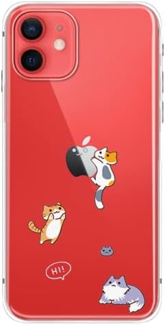 Калъф FancyCase за iPhone 11 (6,1 инча)-Сладък дизайн във формата на котка, Прекрасен Cartoony Животински Модел, Гъвкав защитен прозрачен