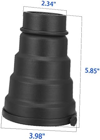 Метален стробоскоп X-DREE Тънки Snoot с телени мрежи, 5 бр. в комплект цветни филтри, за да фотовспышки Bowens Mount Monolight с дължина