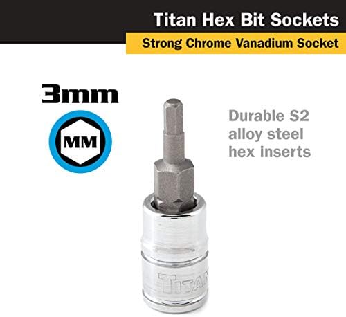 Titan 15603 1/4-Инчов Диск x Гнездо за шестоъгълни бита 3 мм